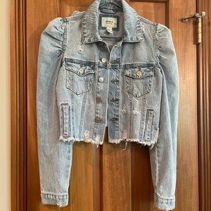 Forever 21 Cropped Jean Jacket Size Small